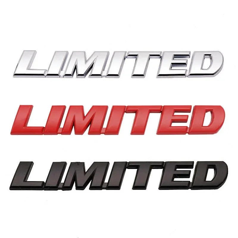 3D Metal Limited Letter Trunk and Fender Emblem Badge Decal - view 3