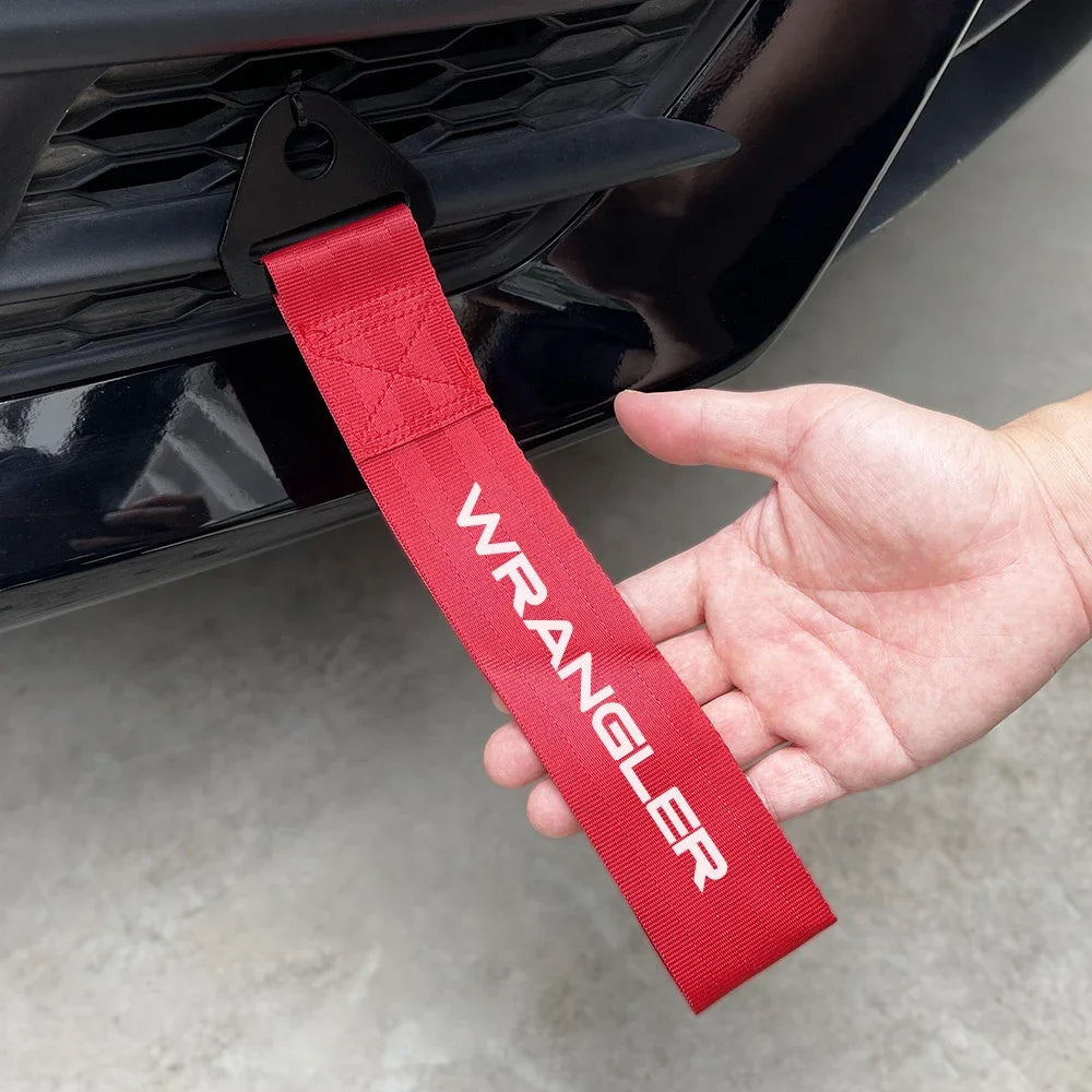Jeep Grille Red Decorative Tow Rope - Wrangler Renegade Cherokee - image 9