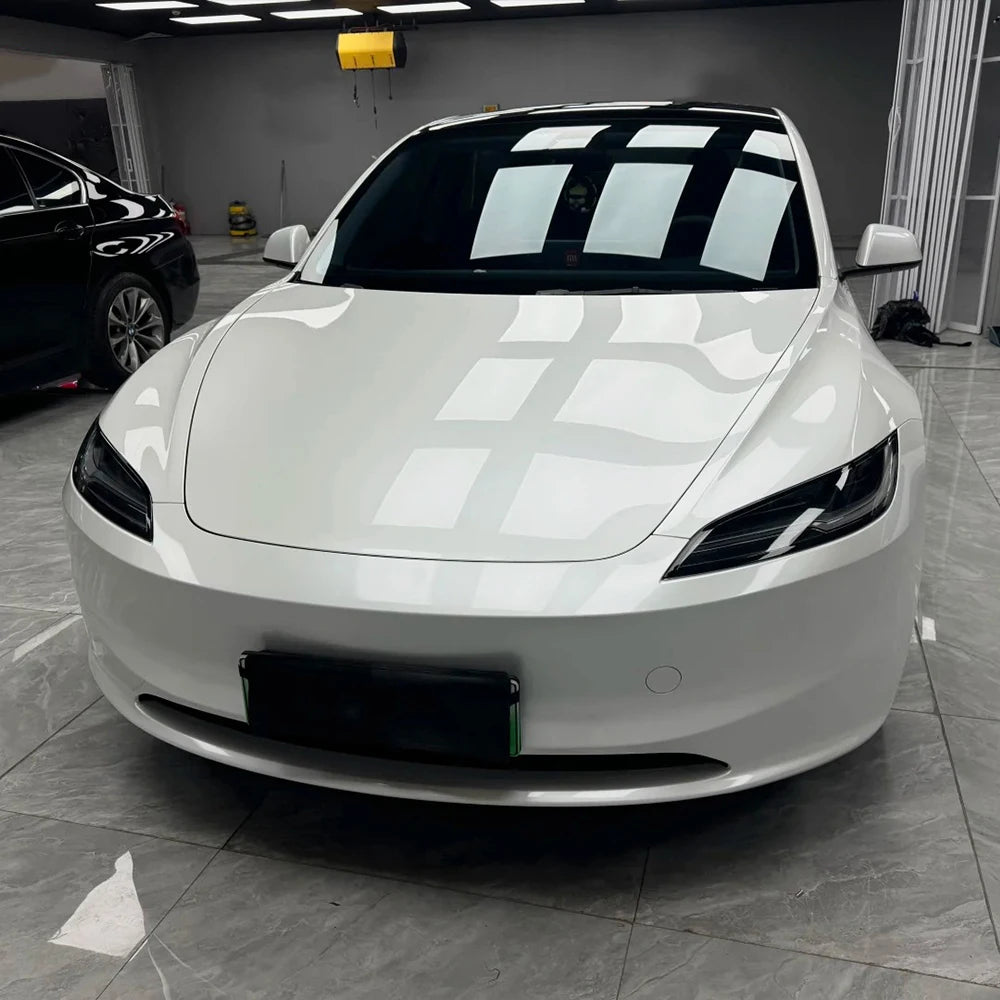 Gloss Pearl White Car Wrap Vinyl Film Roll – Self Adhesive - image 2