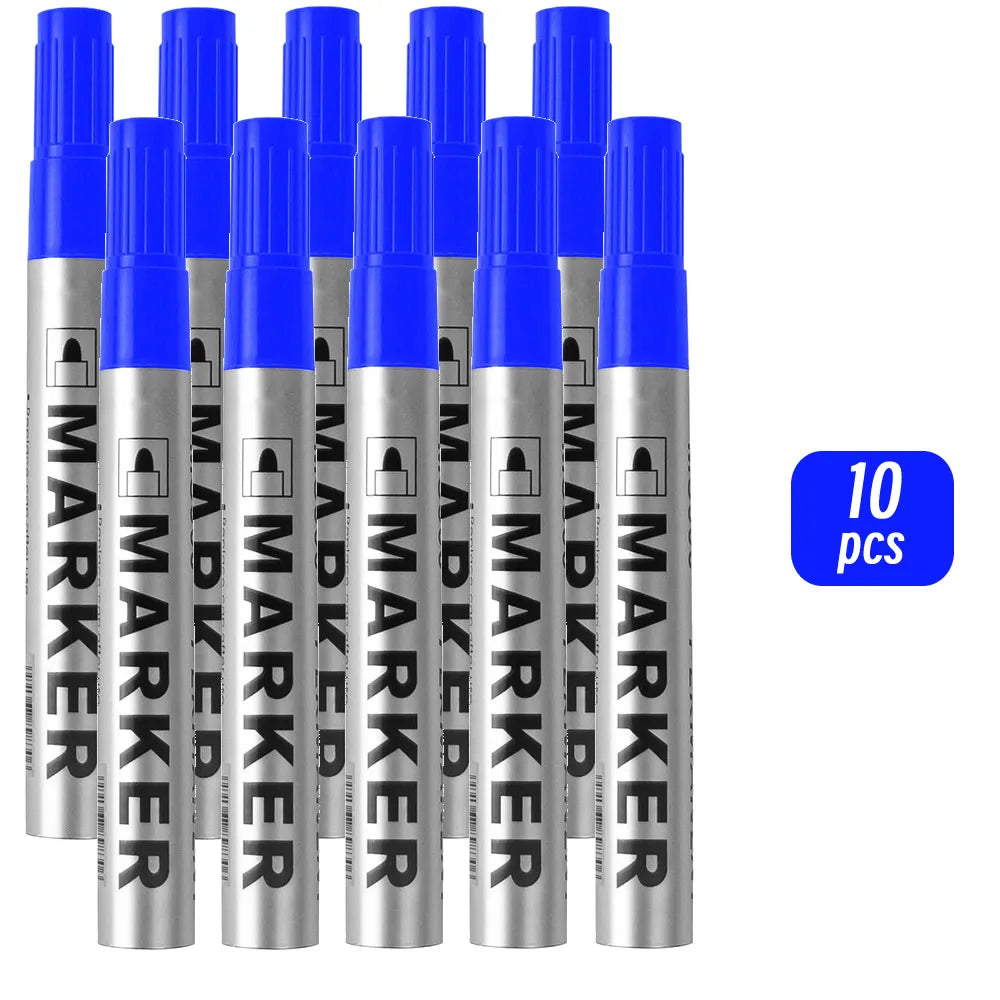 Permanent Paint Marker Pen, Waterproof Black, Quick-Drying for Tires