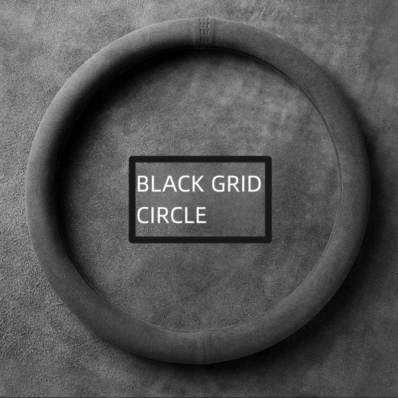 Ultra-Thin Non-Slip Steering Wheel Cover, Round or D-Shape