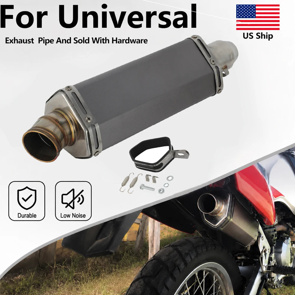 38-51mm Universal Exhaust Muffler for Dirt & Pit Bikes