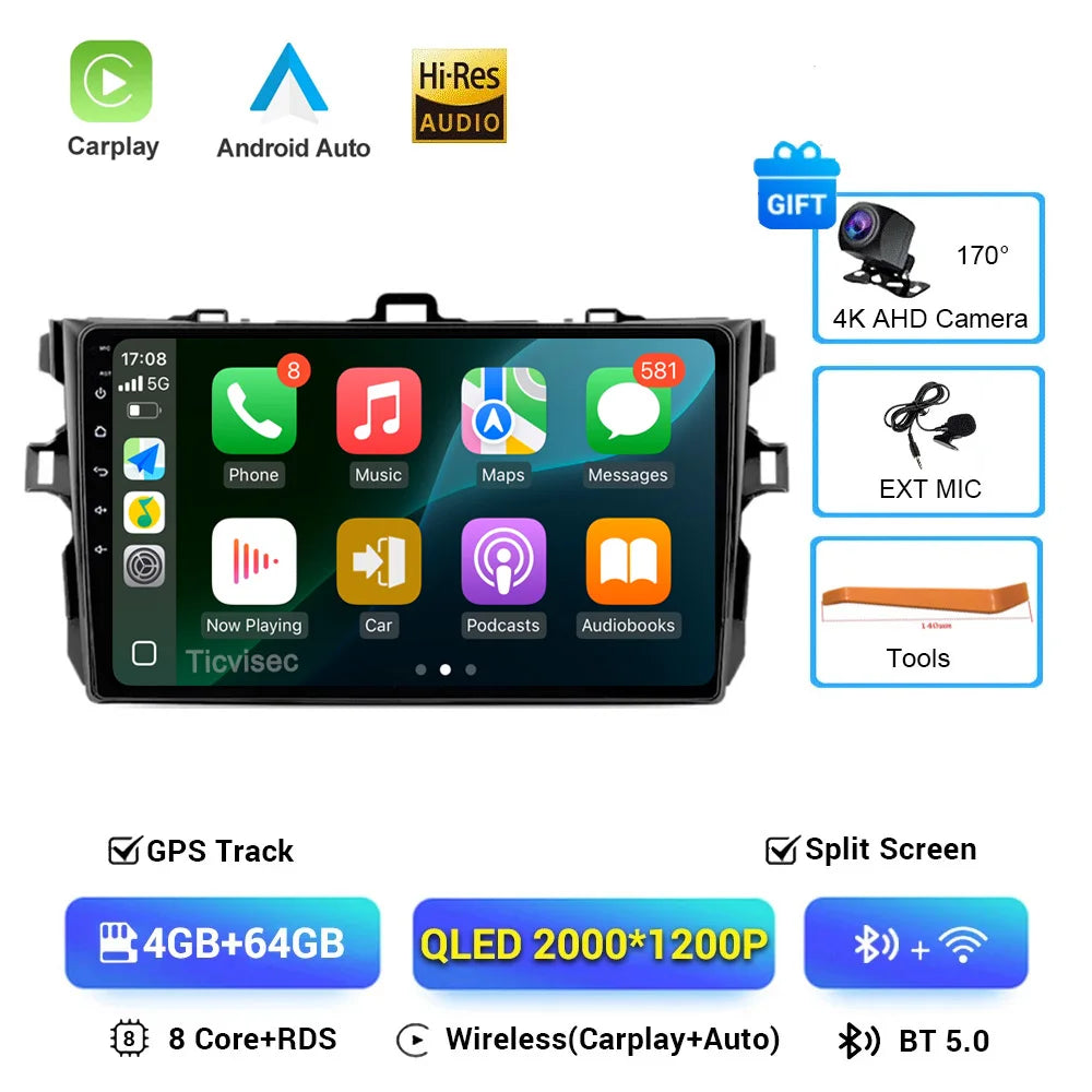 Android 16 Multimedia Car Radio for Toyota Corolla E140/E150 - image 10