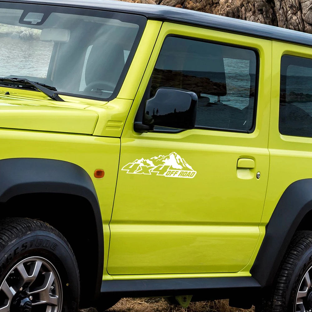 4x4 Off-Road Mountain Vinyl Sticker for Suzuki Jimny