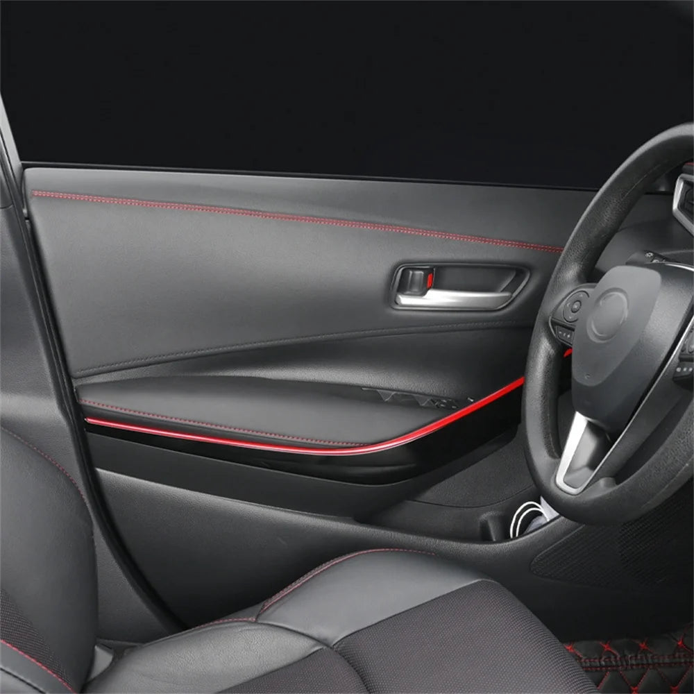 Braided PU Leather Decorative Trim Strip for Car Interior, 0.5m or 2m