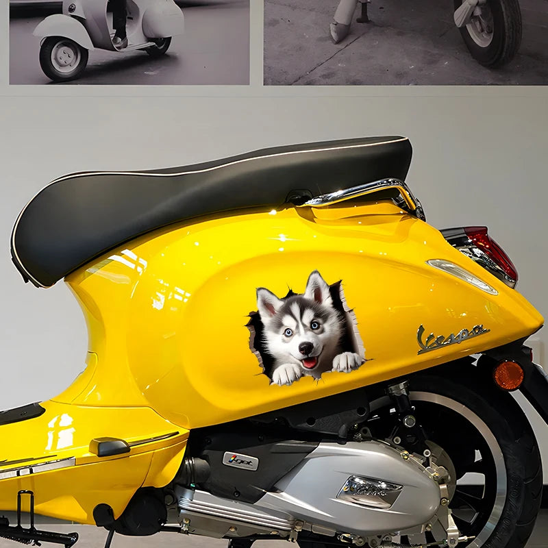 3D Dog Car Sticker, Waterproof Window and Bumper Scratch Cover Decal - view 6