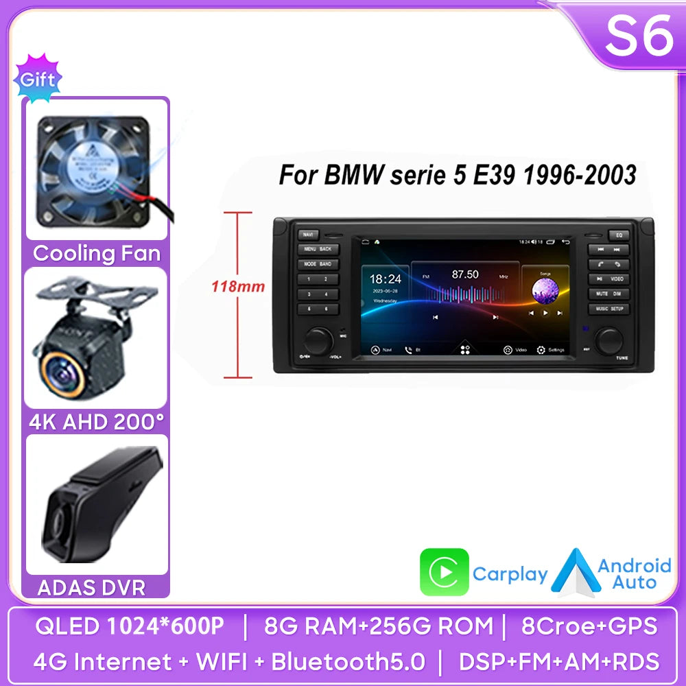 BMW 5 Series & X5 7'' Android Auto CarPlay Radio (1996-2003) - image 21