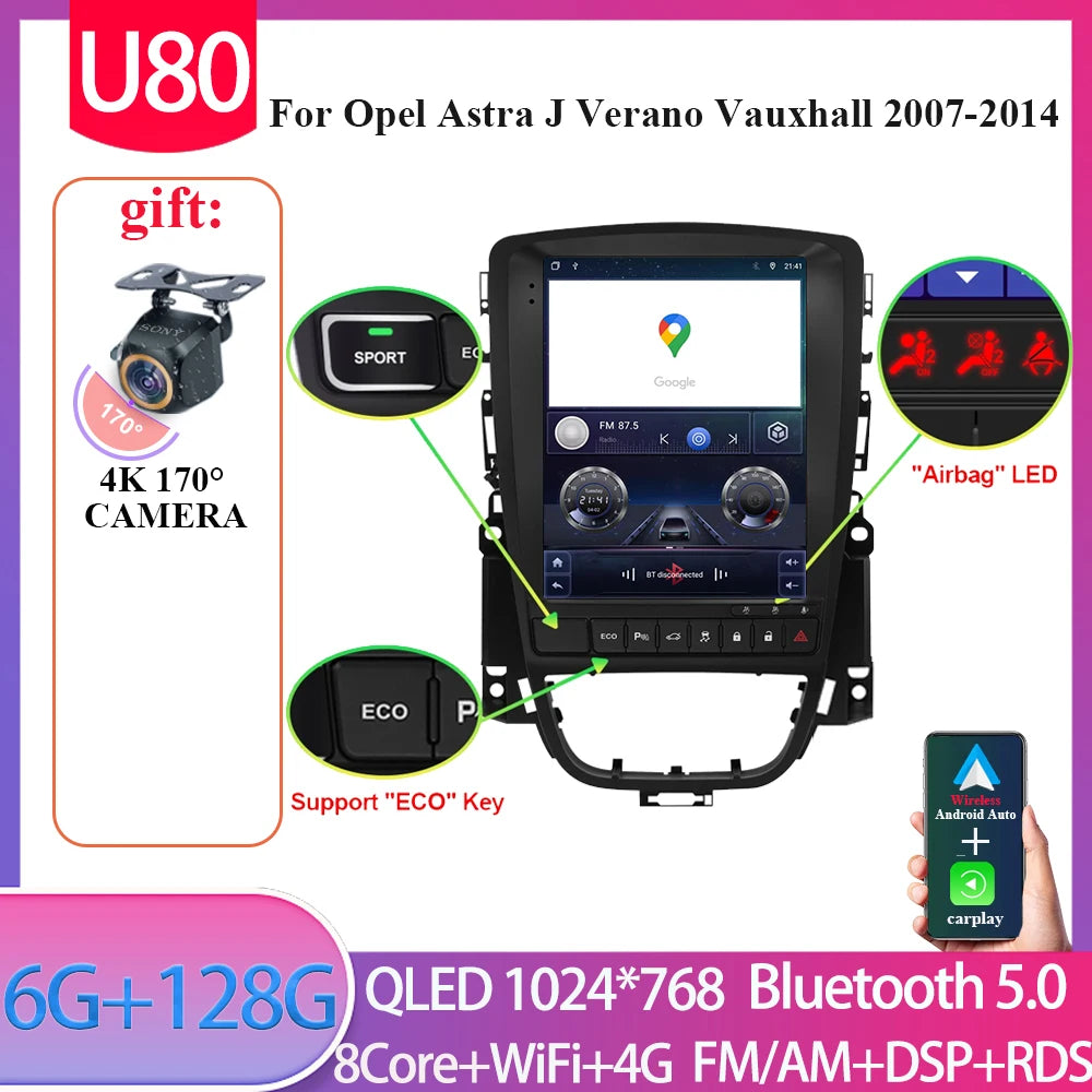 9.7" Android Car Multimedia Player for Opel Astra J & Vauxhall - image 14