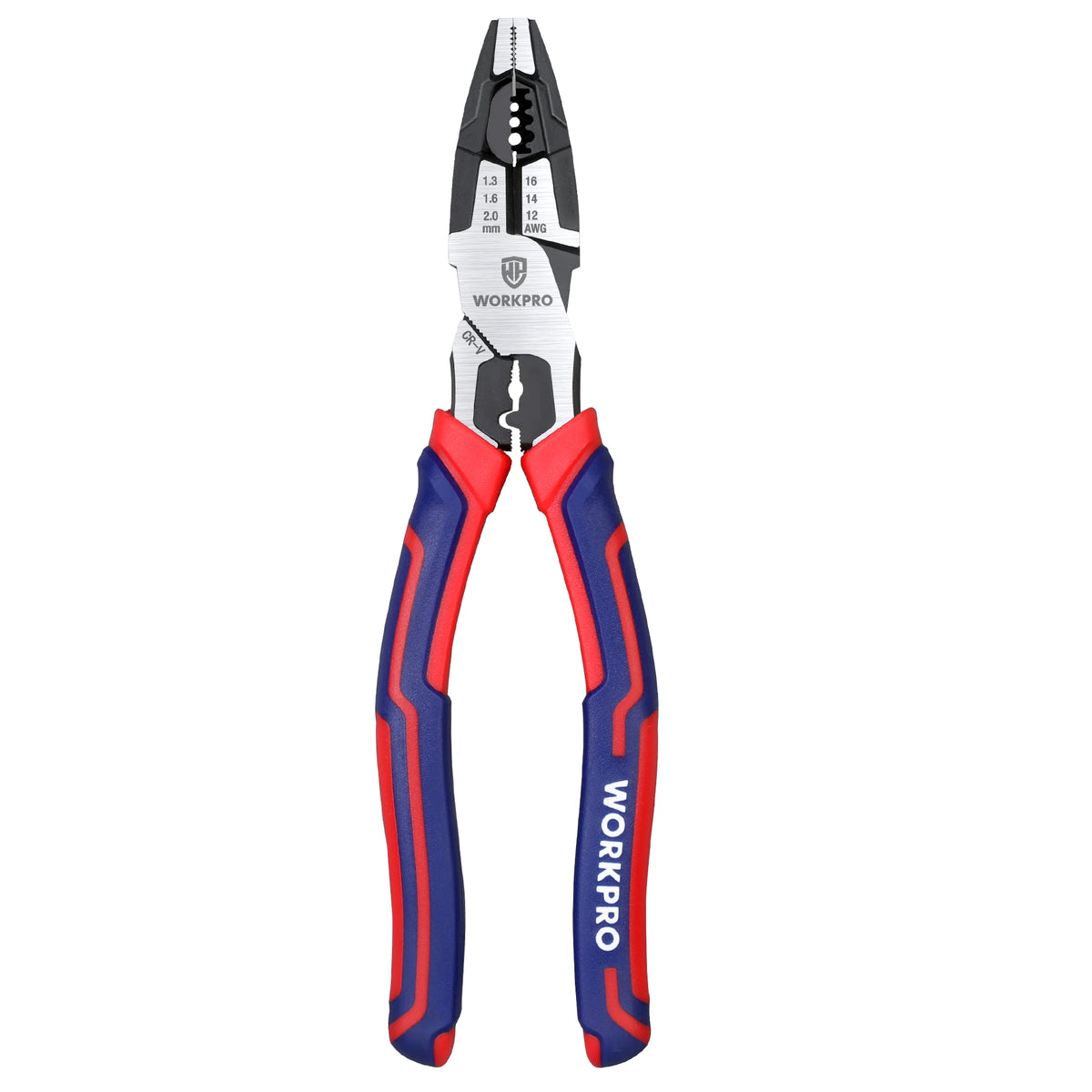 WORKPRO 8-in Linesman Pliers with Wire Cutter & Stripper, CRV Steel