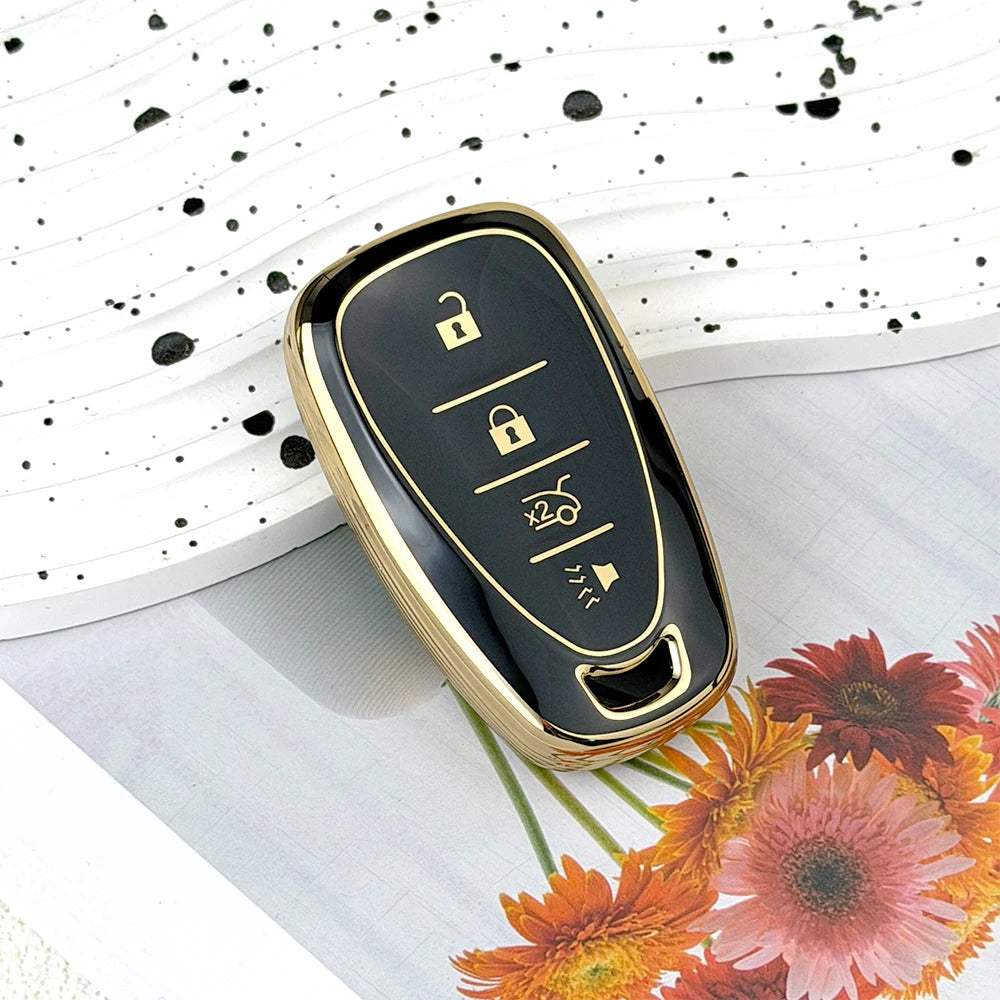 TPU Key Fob Cover for Chevy Malibu, Camaro, Equinox & More 2017-2019