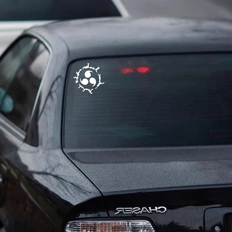 Cartoon-Style Swirl Mark Vinyl Decal for Cars and Trucks
