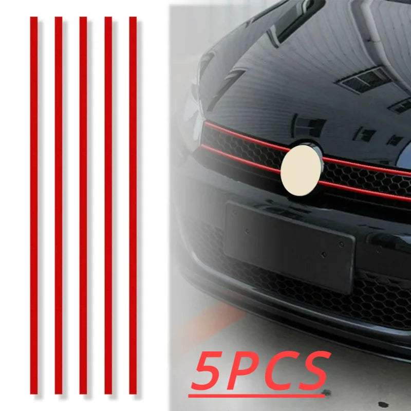 Reflective Waterproof Car Stickers (5-Pack) for Hood & Grille - image 2
