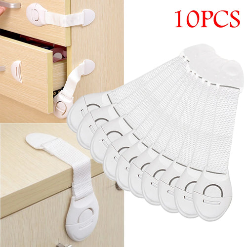 10-Pack Child Safety Cabinet & Drawer Locks