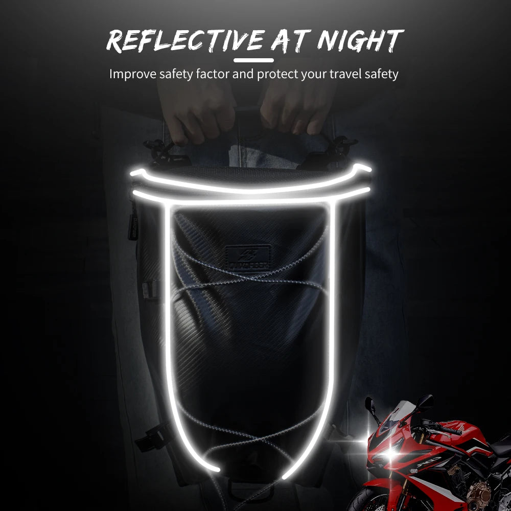 Waterproof Motorcycle Tail & Helmet Bag - image 8