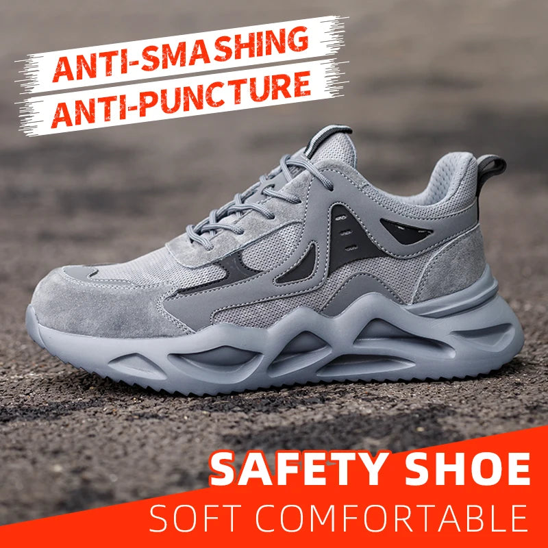 Men's Lightweight Steel Toe Industrial Work Shoes - image 3