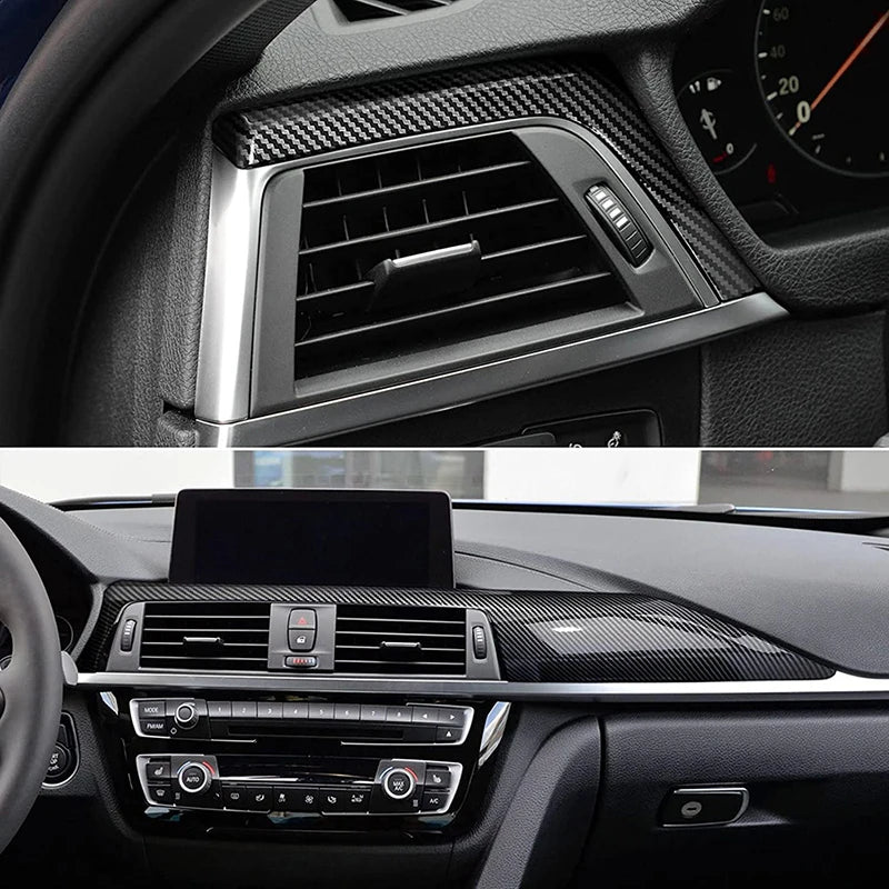 Carbon Fiber Look Dashboard Trim Cover for BMW 3 and 4 Series F30 F32