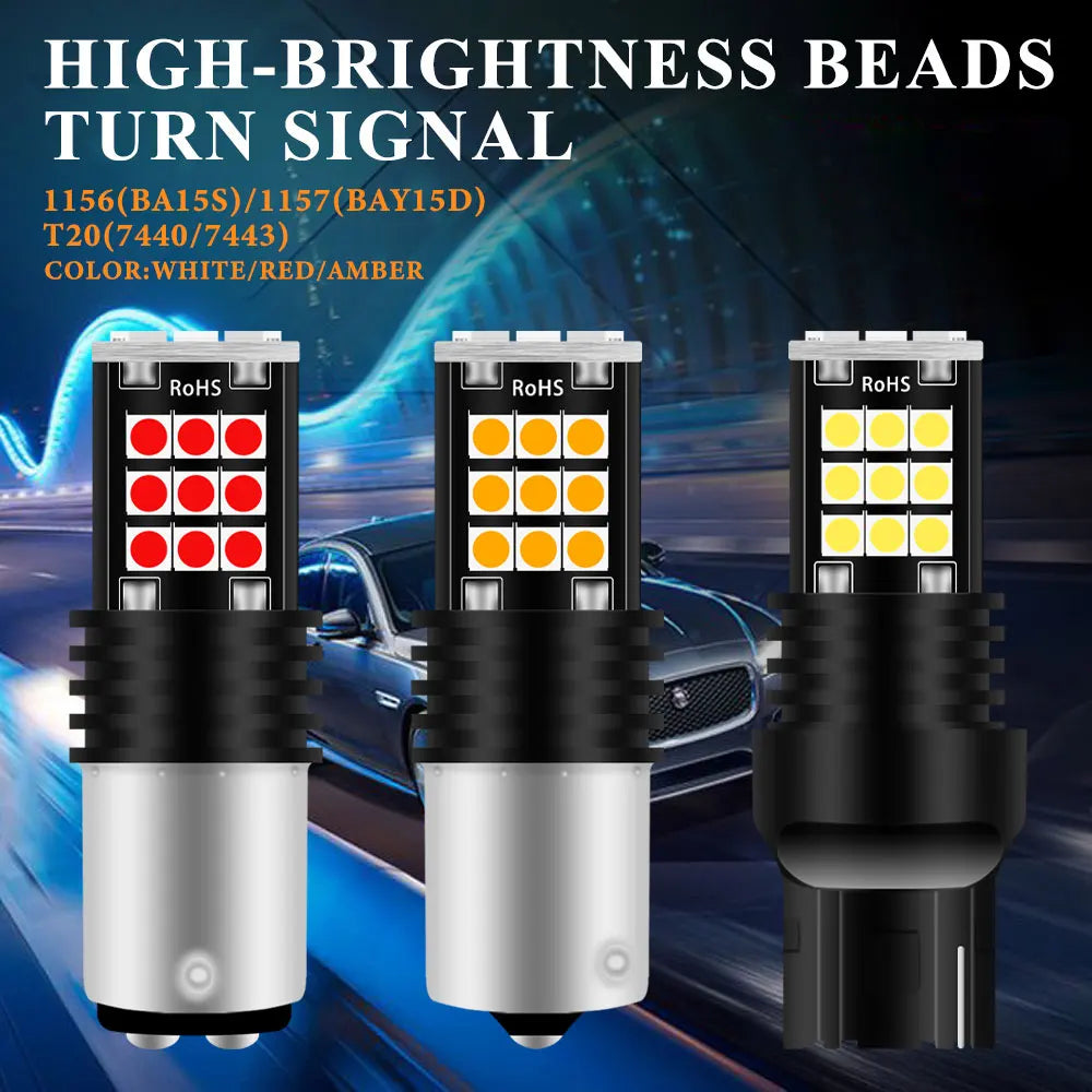 T20 7440 7443 LED Turn Signal & Brake Bulbs - Bright & Waterproof - image 7