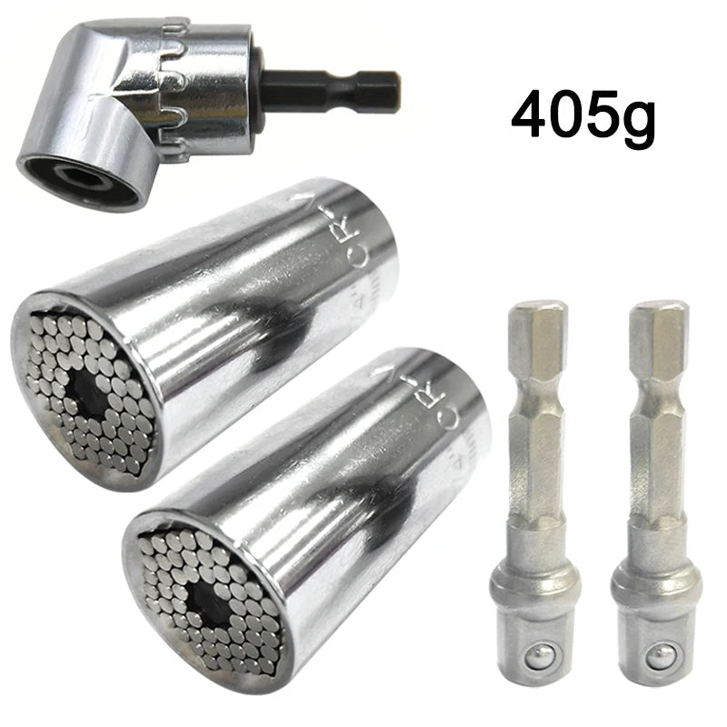 Multifunctional 7 to 19mm Magic Socket Multi Purpose Wrench Extension Rod Electric Hand Drill Screw Tool Set