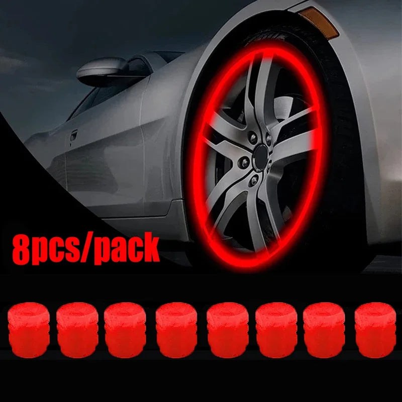 Glow in Dark Tire Valve Caps - Luminous Car Wheel Stem Covers - image 14