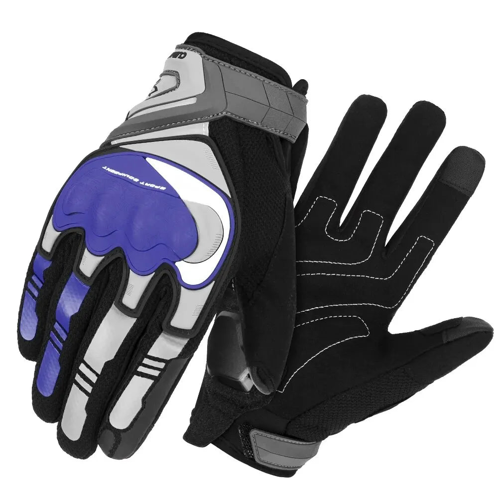 Motorcycle Gloves Are Touchable Reflective Full Finger Gloves And Road Riding Anti Slip Wear-resistant Protective Gloves