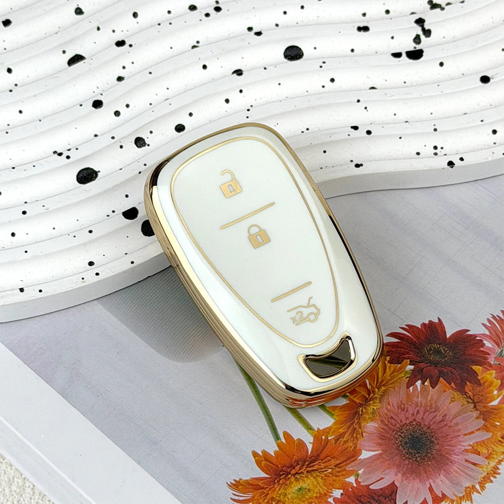 TPU Key Fob Cover for Chevy Malibu, Camaro, Equinox & More 2017-2019