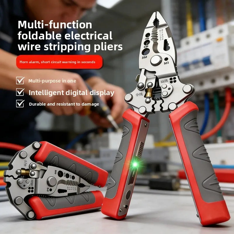 Foldable Wire Stripping & Crimping Pliers - Electrician Tool - image 7