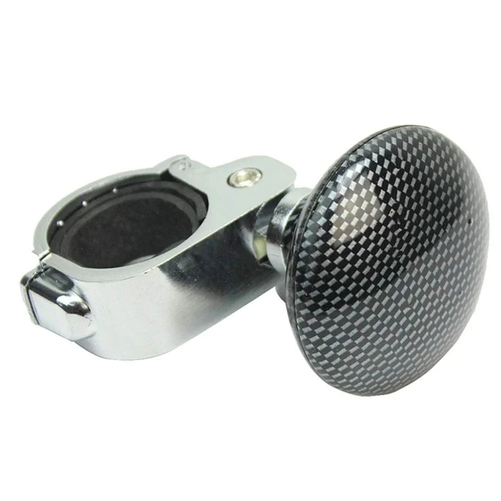 The New Durable Anti-slip Stylish Carbon Fiber Car Steering Wheel Auxiliary Control Knob Ball Booster Steering Wheels