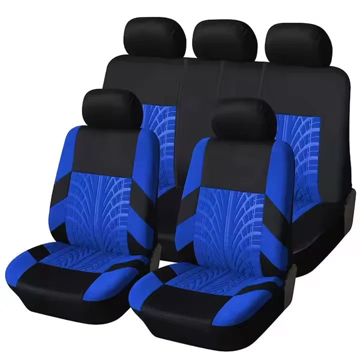 Universal Polyester Car Seat Covers, 4-Piece Front or 9-Piece Full Set