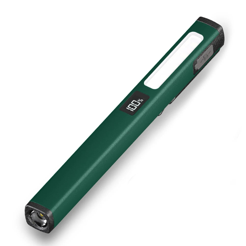 LED Portable Flashlight 150LM Medical Handy Pen Light with Pen Clip Nursing Flashlight USB Charging Work Inspection Flashlight