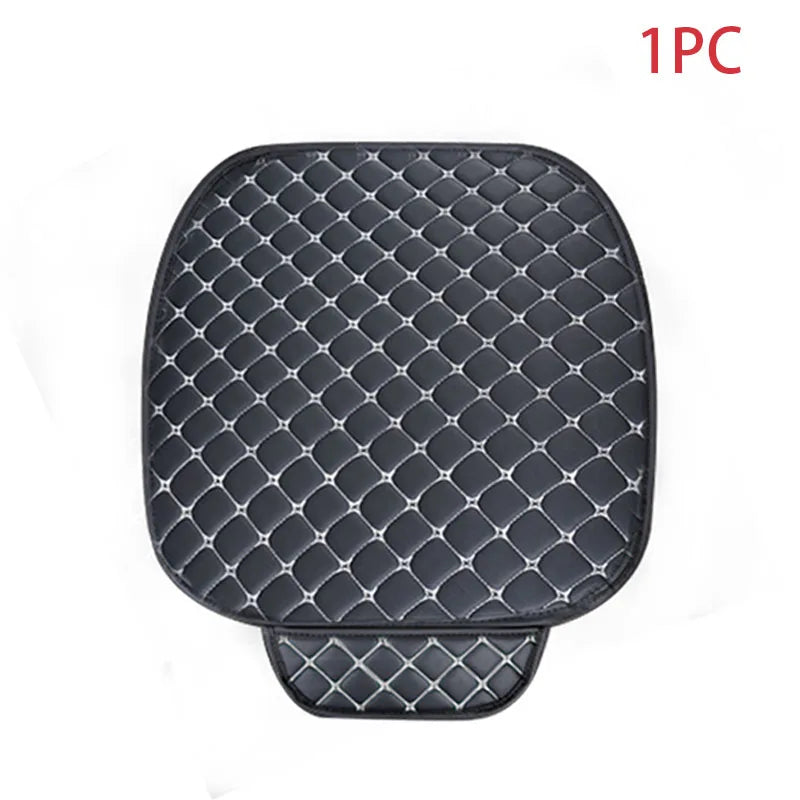 PU Leather Front or Rear Car Seat Cover with Contrast Line Trim