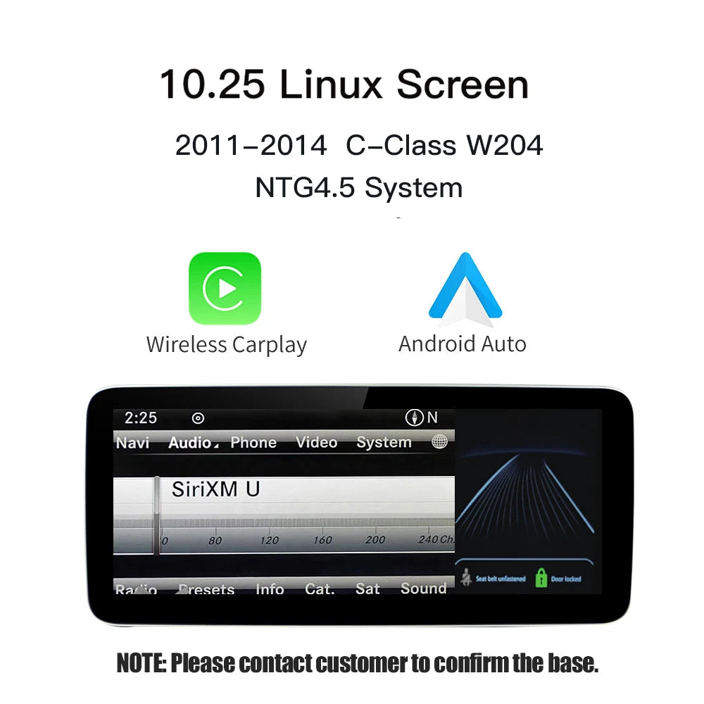 12.3'' Wireless CarPlay & Android Auto Screen for Mercedes-Benz - image 7