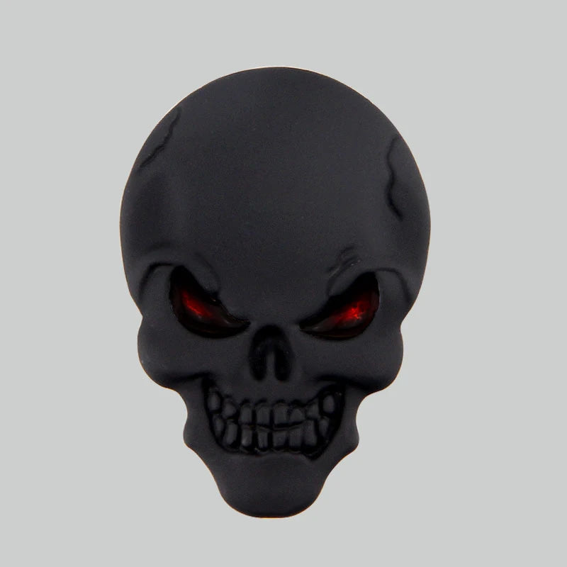 3D Metal Skull Car Sticker, Decorative Body Decal - view 10