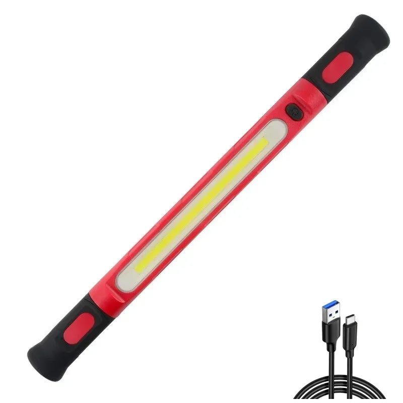 Super Bright Magnetic Work Light Built-in 5200mAh Rechargeable Battery Underhood Work Lamp Bar For Car Repair Outdoor lighting