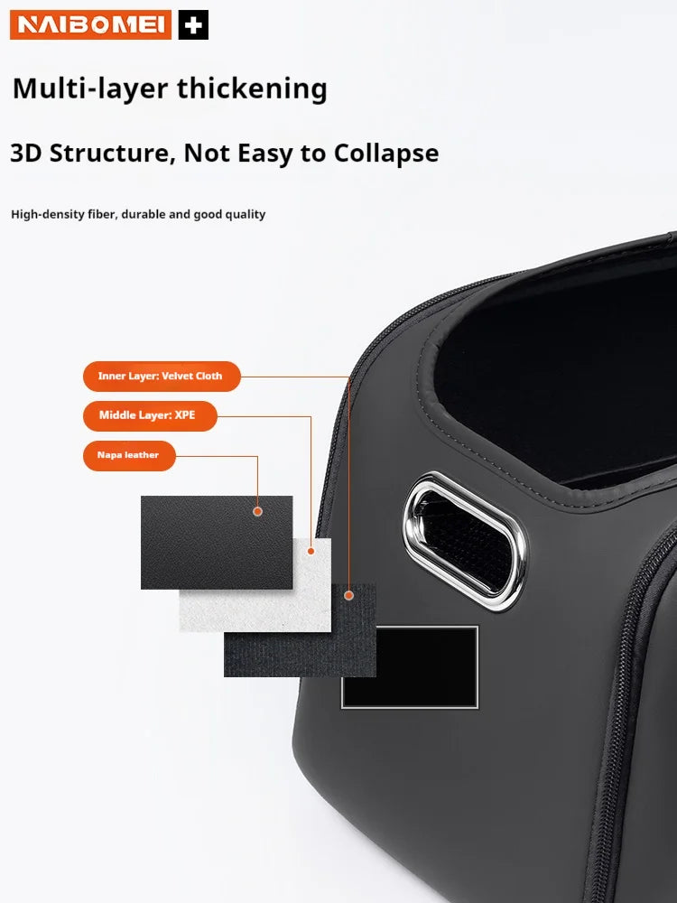 Car Trunk Organizer Box with Pocket for Ford Mustang