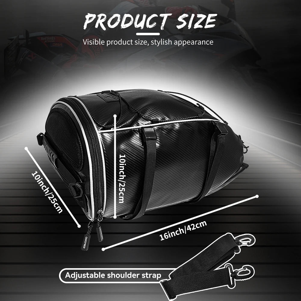 Waterproof Motorcycle Tail & Helmet Bag - image 11