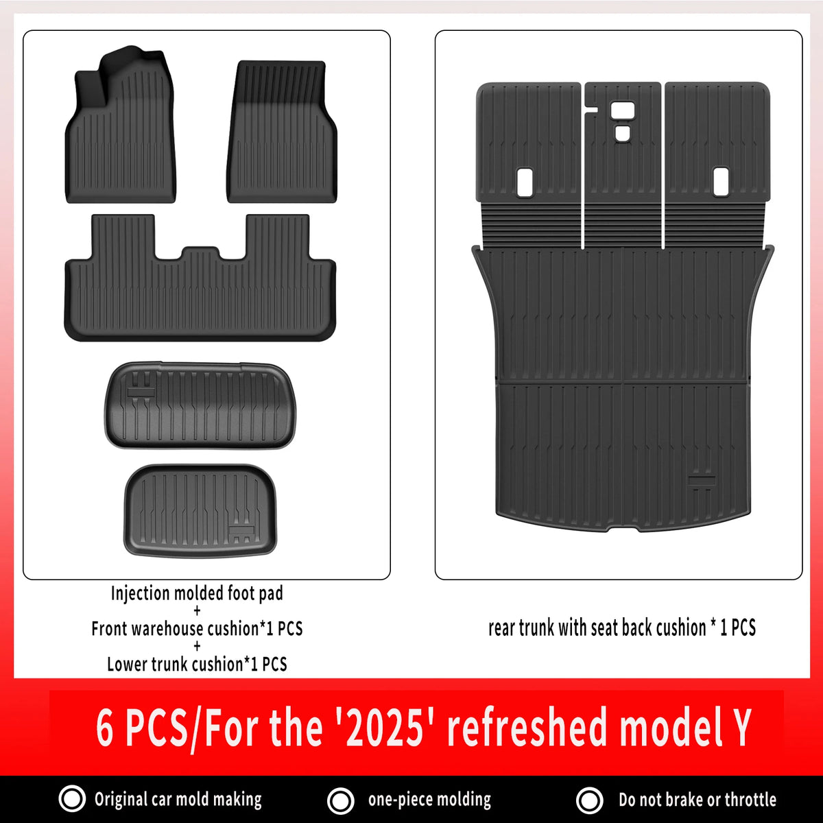 All-Weather TPE Floor Mats & Cargo Liner for Tesla Model Y 2025+ - image 22