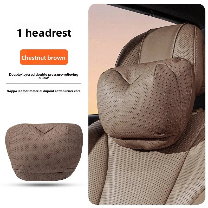 Perforated Artificial Leather Car Headrest or Backrest Cushion