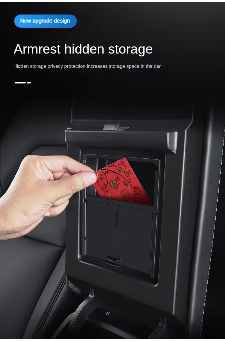 Center Console Armrest Trays for Tesla Model Y and Model 3