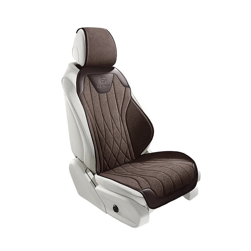 Perforated Suede-Finish Car Seat Covers, Single, Pair or Rear