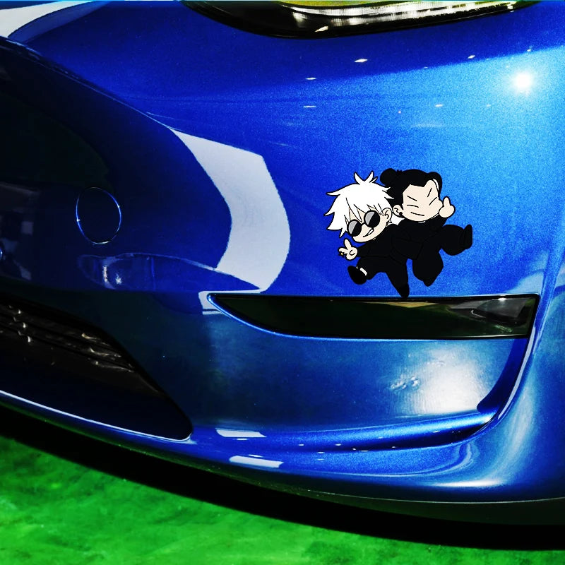 Cartoon Vinyl Decal for Car, Motorcycle, or Helmet