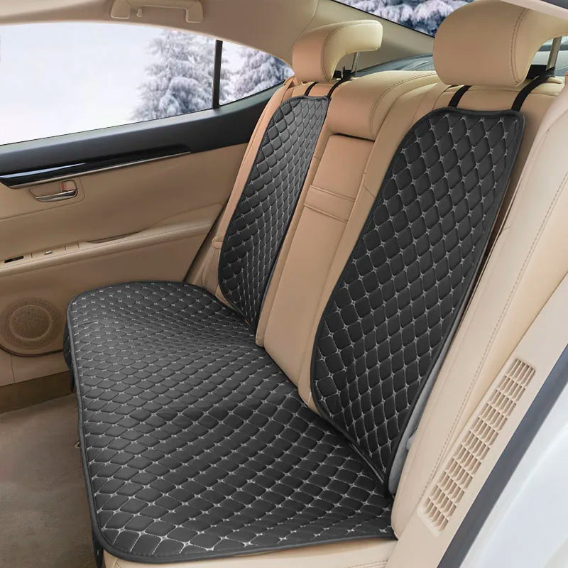 PU Leather Front or Rear Car Seat Cover with Contrast Line Trim
