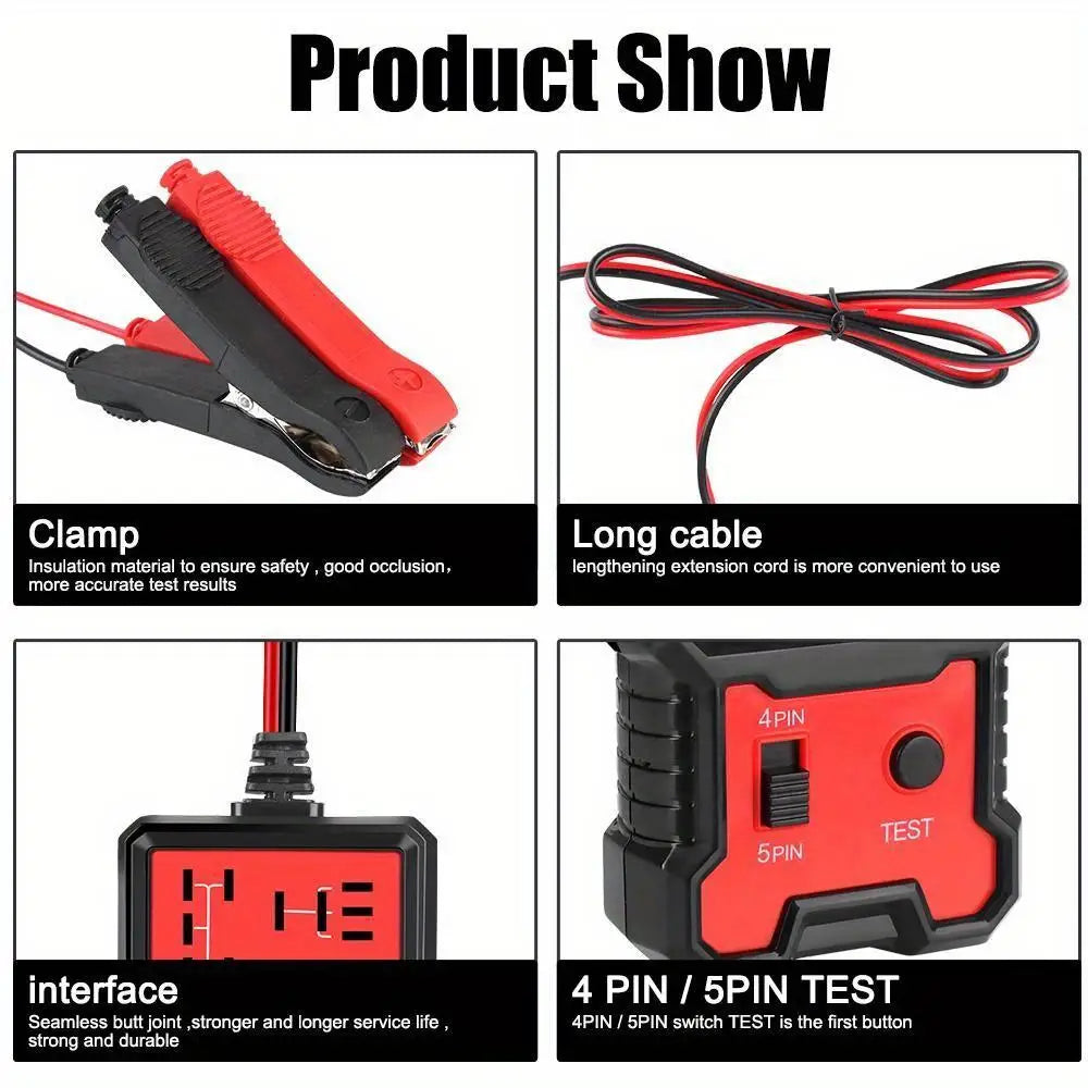 12V Car Relay Tester – Automotive Battery Checker with LED