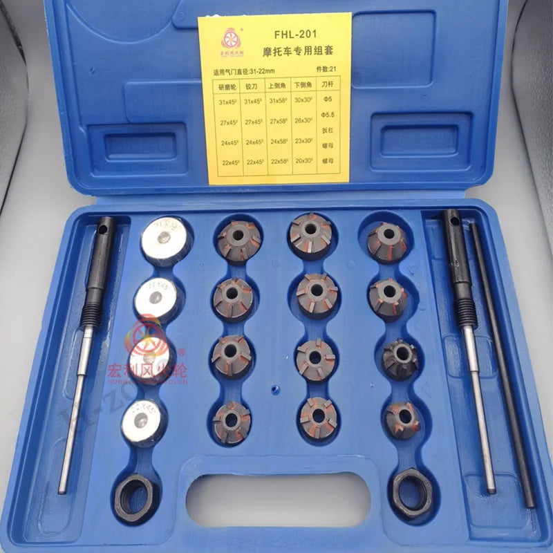 Valve Seat Reamer Set – Motorcycle & Auto Valve Milling Cutter Kit - image 13
