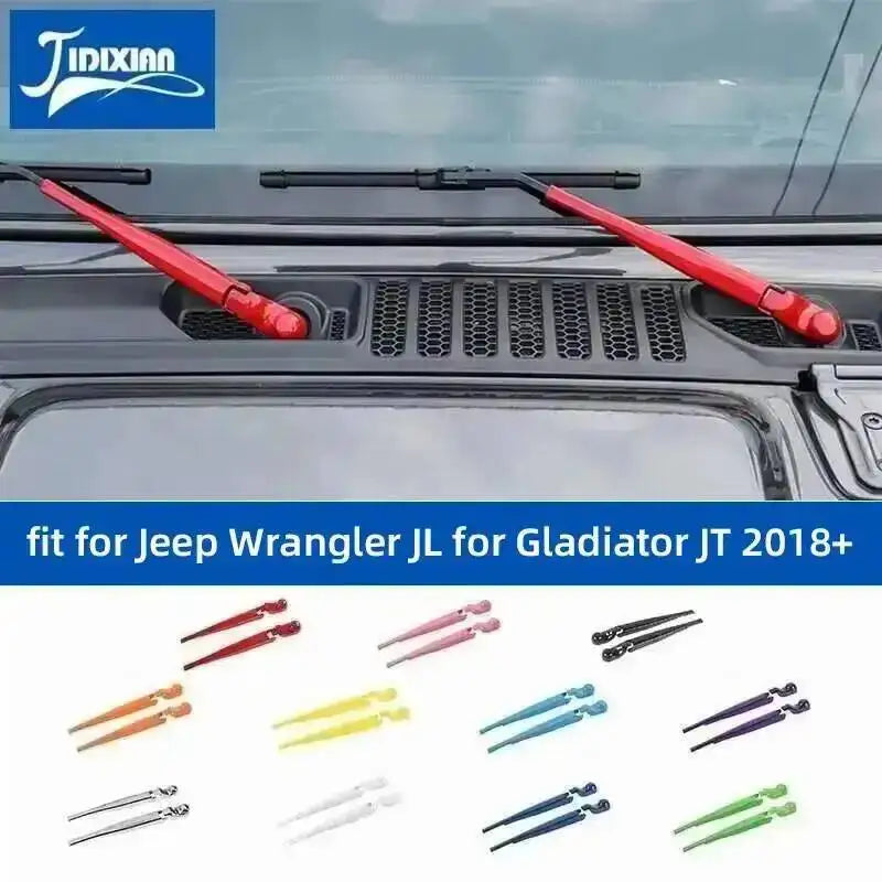 Front Windscreen Wiper Blade Cover for Jeep Wrangler JL and Gladiator JT