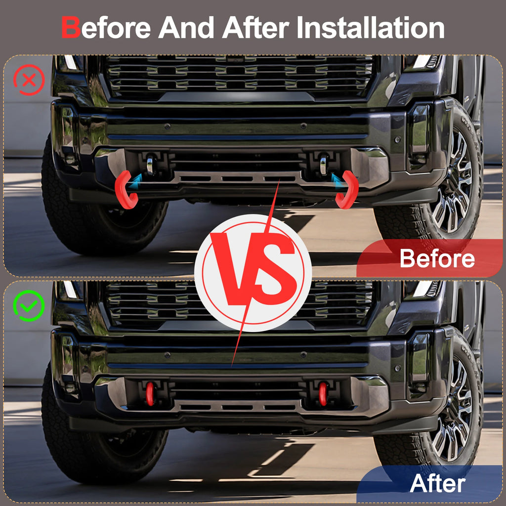 Tow Hitch Covers for GMC Sierra 1500 2019-2024, Customized Tow Hook Cover Compatible with GMC Sierra 1500 Accessories