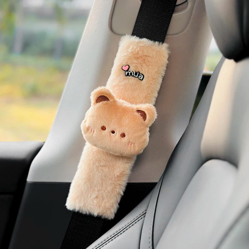 Cute Cartoon Bear Plush Seat Belt Shoulder Pad - image 16