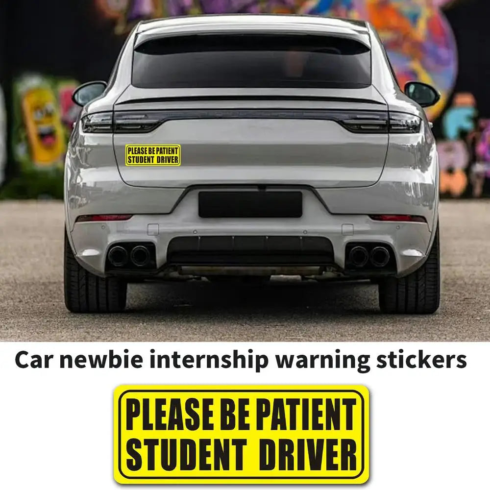 Reflective Student Driver Magnet Sign, Please Be Patient