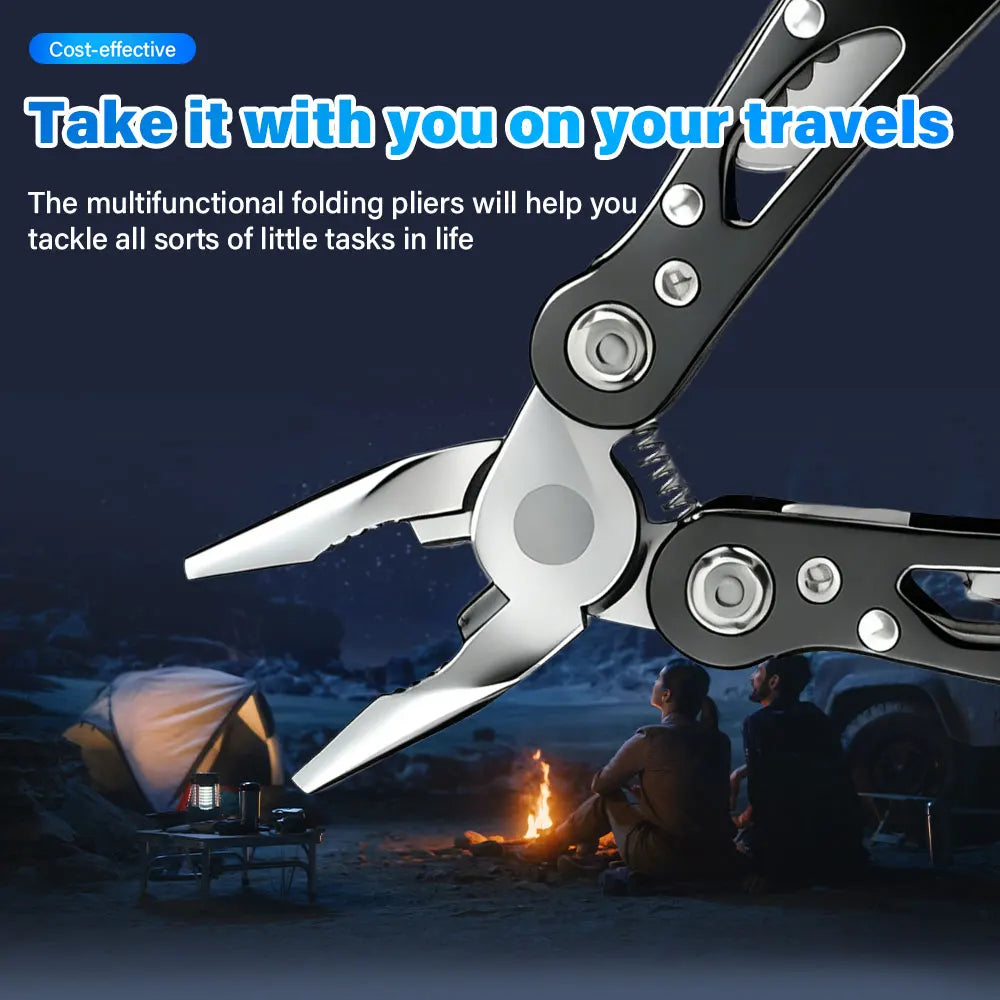 Mini Multi-Tool Pliers, Birthday and Christmas Gifts for Men, Sturdy and Practical Portable Computer, Camping and Survival Tools