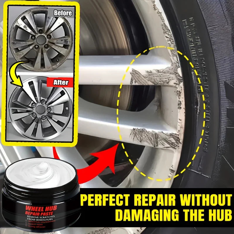 Wheel Rim Scratch Repair Paste – Black & Silver Car Touch Up
