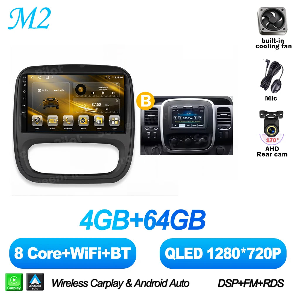 9-Inch Android Touchscreen Car Radio for Renault Trafic & Opel Vivaro - image 12